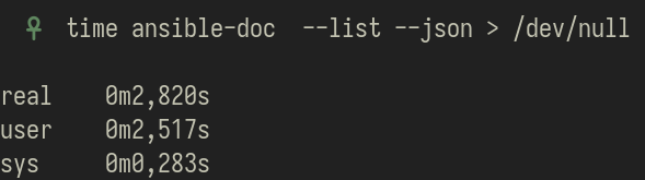 ansible-doc-list-is-slow