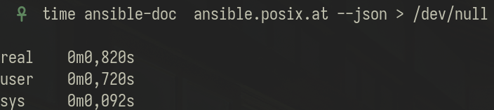 ansible-doc-module-time-to-generate